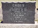 CROUS Petrus C. 1903-1971 & Maria E. 1911-1977