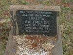KALLMEYER Loretta 1958-1958