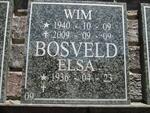 BOSVELD Wim 1940-2009 & Elsa 1936-