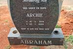 ABRAHAM Archie 1934-2002