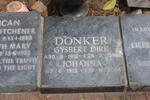 DONKER Gysbert Dirk 1916-1980 & Johanna 1913-2004