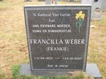 WEBER Francilla 1923-2007
