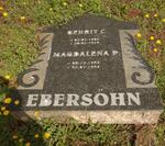 EBERSOHN Gerrit C. 1902-1959 & Magdalena P. 1904-1998