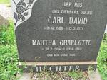 HECHTER Carl David 1906-1971 & Martha Charlotte 1904-1965