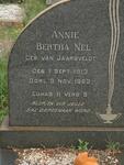 NEL Annie Bertha nee VAN JAARSVELDT 1913-1963