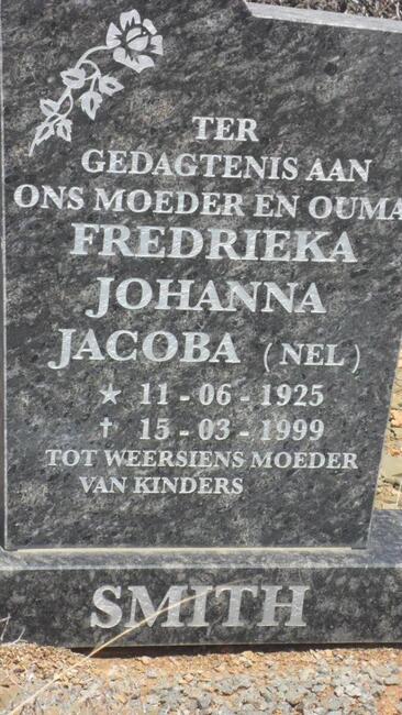 SMITH Fredrieka Johanna Jacoba nee NEL 1925-1999