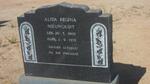 NIEUWOUDT Alida Regina 1909-1972
