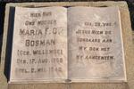 BOSMAN Maria F.C. nee WILLEMSE 1860-1940