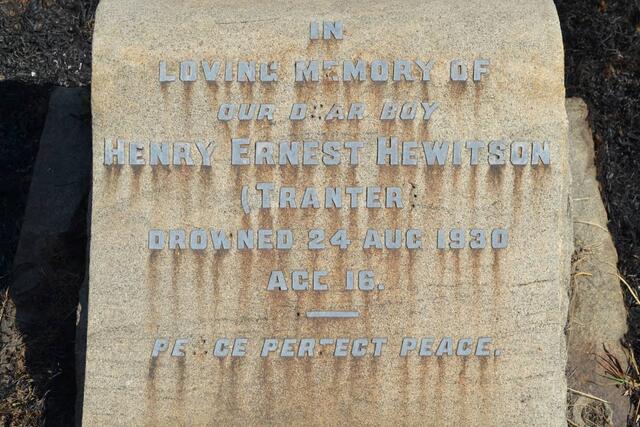 HEWITSON Henry Ernest -1930