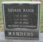 MANDERS Susara Maria 1883-1926