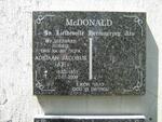 McDONALD Adriaan Jacobus 1931-2009