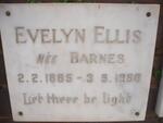 ELLIS Evelyn nee BARNES 1885-1968
