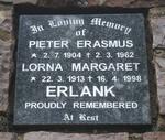 ERLANK Pieter Erasmus 1904-1962 & Lorna Margaret 1913-1998