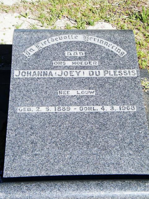 PLESSIS Johanna, du nee LOUW 1889-1968