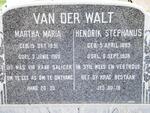 WALT Hendrik Stephanus, van der 1889-1938 & Martha Maria 1891-1969