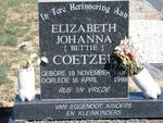 COETZEE Elizabeth Johanna 1906-1998