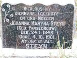 STEYN Johanna Maryna nee PANSEGROUW 1848-1901