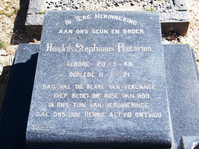 PRETORIUS Hendrik Stephanus 1948-1971