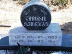 SCHOEMAN Chrissie 1933-1997