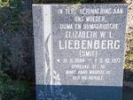 LIEBENBERG Elizabeth W.L. nee SMIT 1884-1977
