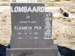 LOMBAARD Elizabeth Pick 1902-1999