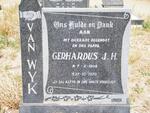 WYK Gerhardus J.H., van 1908-1970