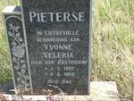 PIETERSE Yvonne Veleria nee VAN CASTRICUM 1922-1968