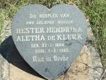 KLERK Hester Hendrina Aletha, de 1884-1965