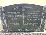 GOUWS Stefanus Johannes 1888-1969 & Aletta Catharina SWANEPOEL 1887-1962