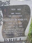 BRIEL Adriaan Hendricus 1893-1966