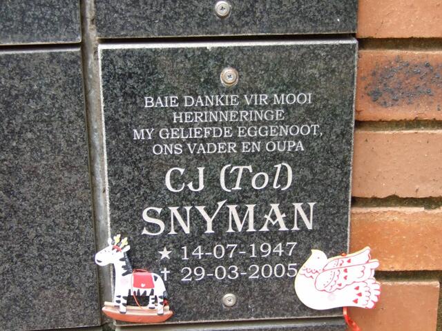 SNYMAN C.J. 1947-2005