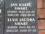 SWART Jan Karel 1942-2001 & Elsie Jacoba 1947-2009