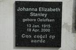STANLEY Johanna Elizabeth nee OELOFSEN 1915-2000