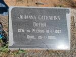 BOTHA Johanna Catharina nee DU PLESSIS 1887-1952