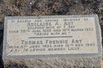 ART Thomas Fredric 1855-1945 & Adelaide A. 1859-1933