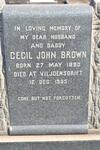 BROWN Cecil John 1890-1935