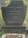 KAMFFER Johanna M.C. 1884-1964