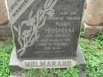 WOLMARANS Maria Magdalena nee COERTZE 1912-1965
