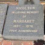 NICOLSON Margaret 1897-1976
