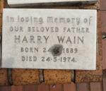 WAIN Harry 1889-1974