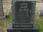 HEERDEN Anne Jane Alice, van 1913-1983