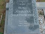 HLATSHWAYO Tunu Johanna 1956-1999