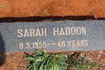 HADDON Sarah -1955