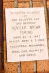 IRVING Neville Brian 1947-1968