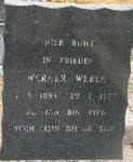 WEBER Werner 1893-1977