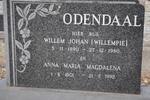 ODENDAAL Willem Johan 1890-1980 & Anna Maria Magdalena 1901-1992