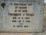 FOURIE Gerhardus J. 1898-1952