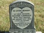 LANGLEY George -1921
