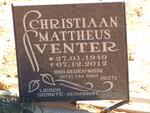 VENTER Christiaan Mattheus 1949-2012