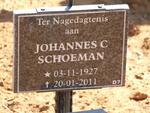 SCHOEMAN Johannes C. 1927-2011